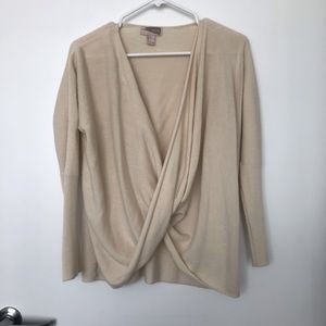 Tan Scoop Sweater